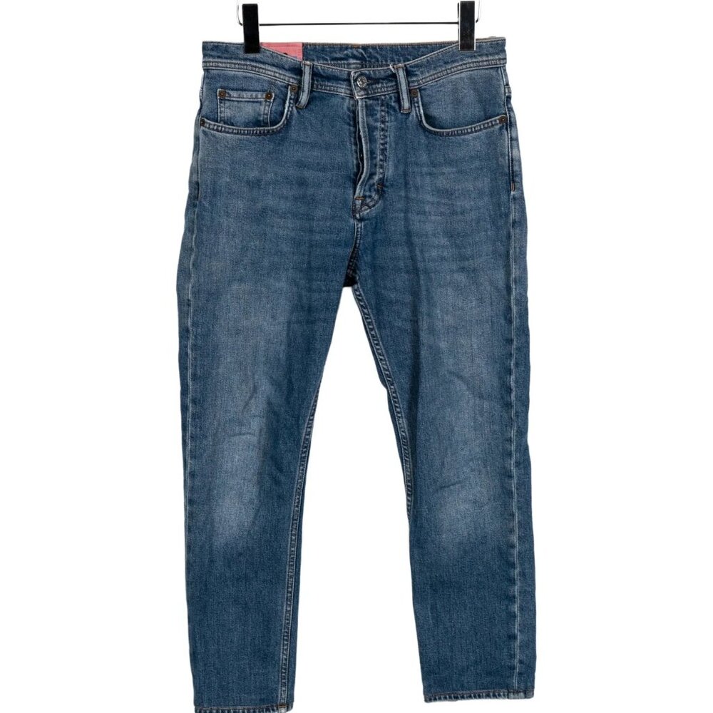 Acne Studios Blå Konst • Mid-rise Straight leg jeans, size US 6